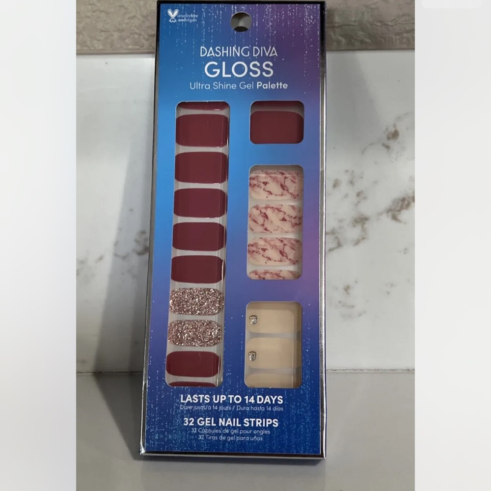 Dashing Diva Gel Nail Strips - French Macaron